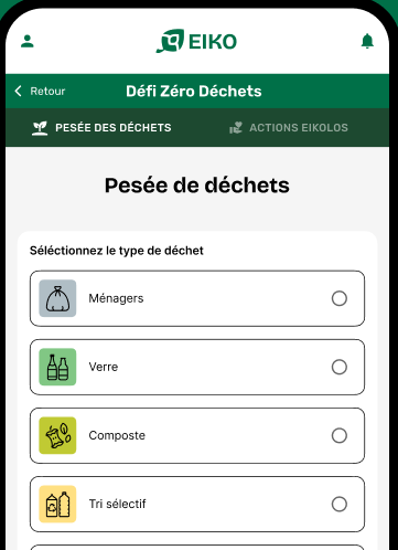 Appli Pesée des déchets